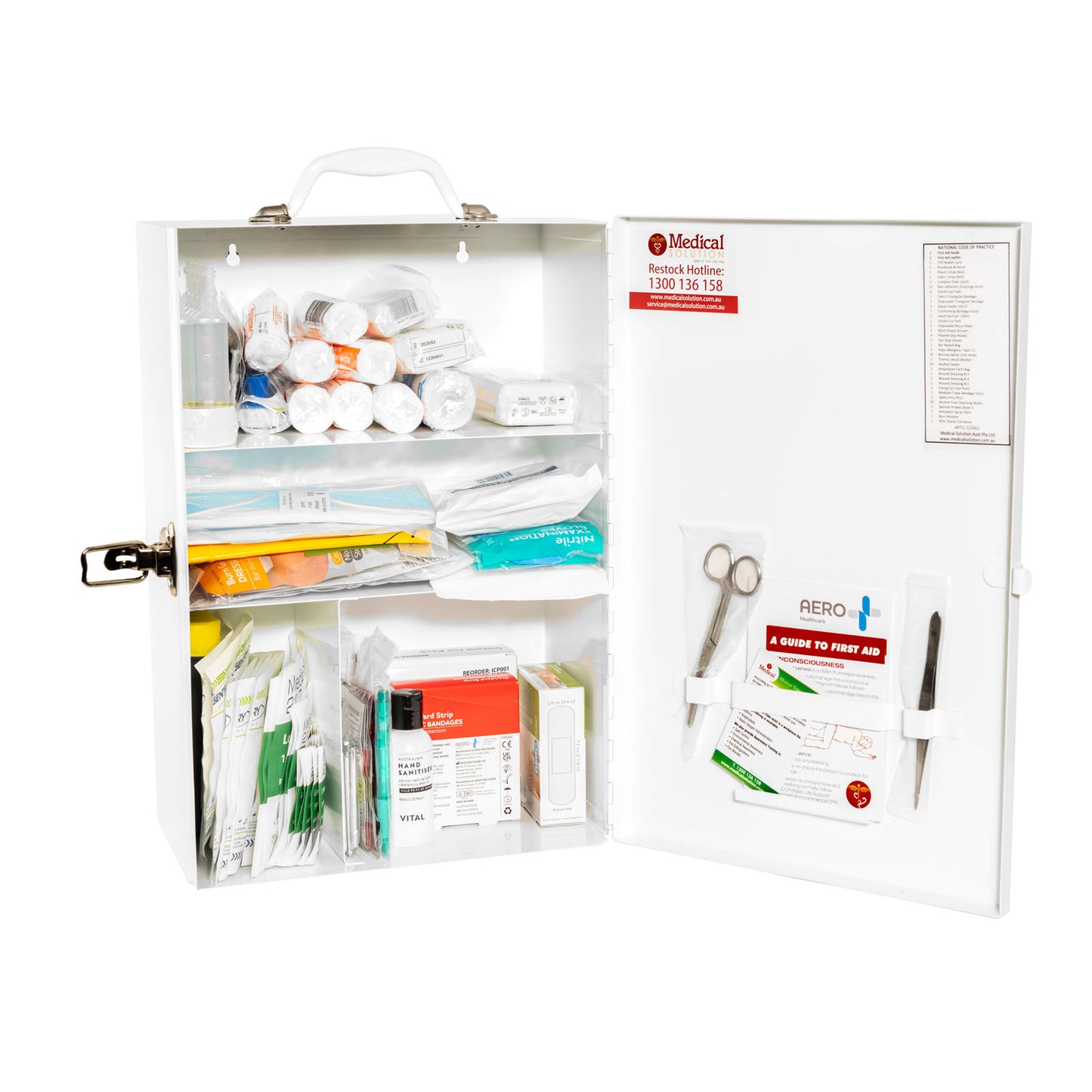 Essential Wall-Mountable Workplace First Aid Kit (1-10 people)